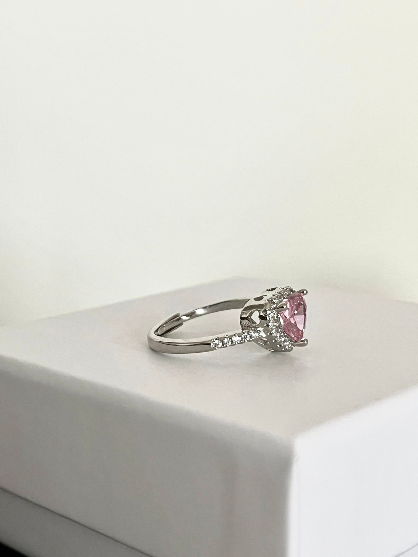 Anello Melissa cuore rosa