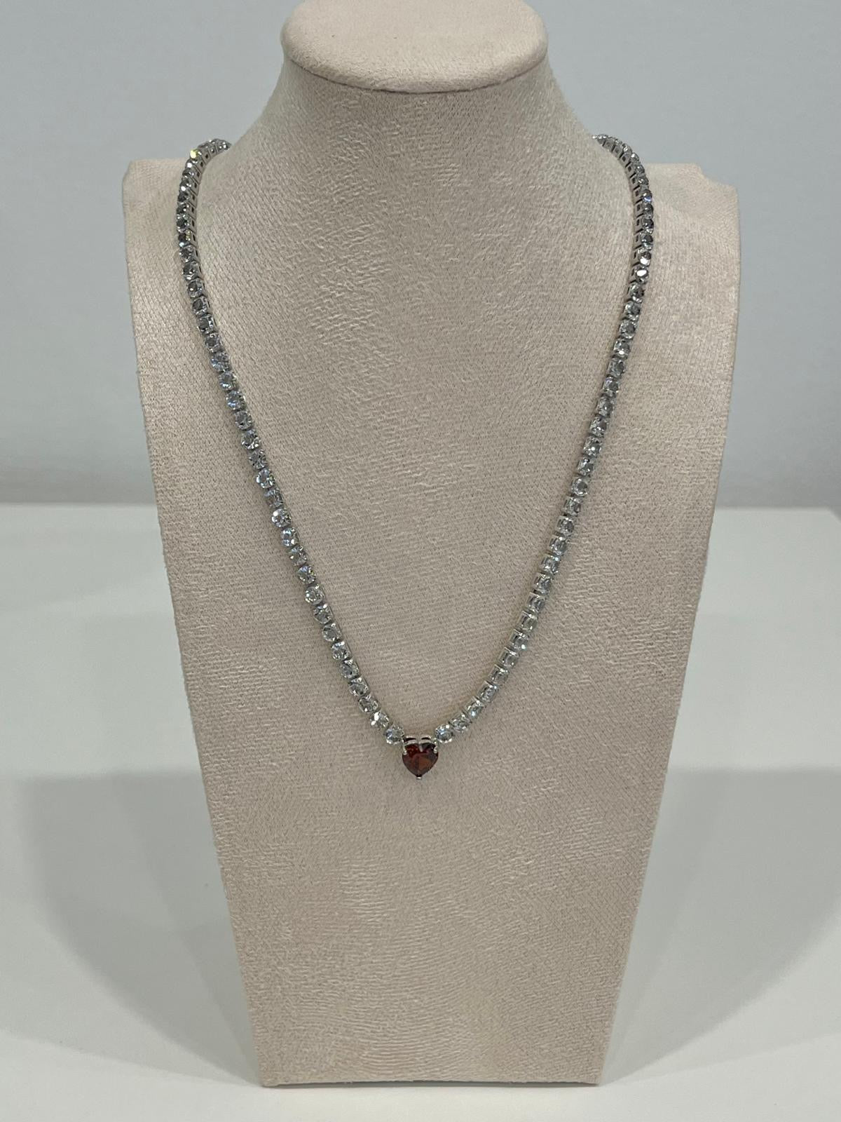 Collana Melissa cuore rosso