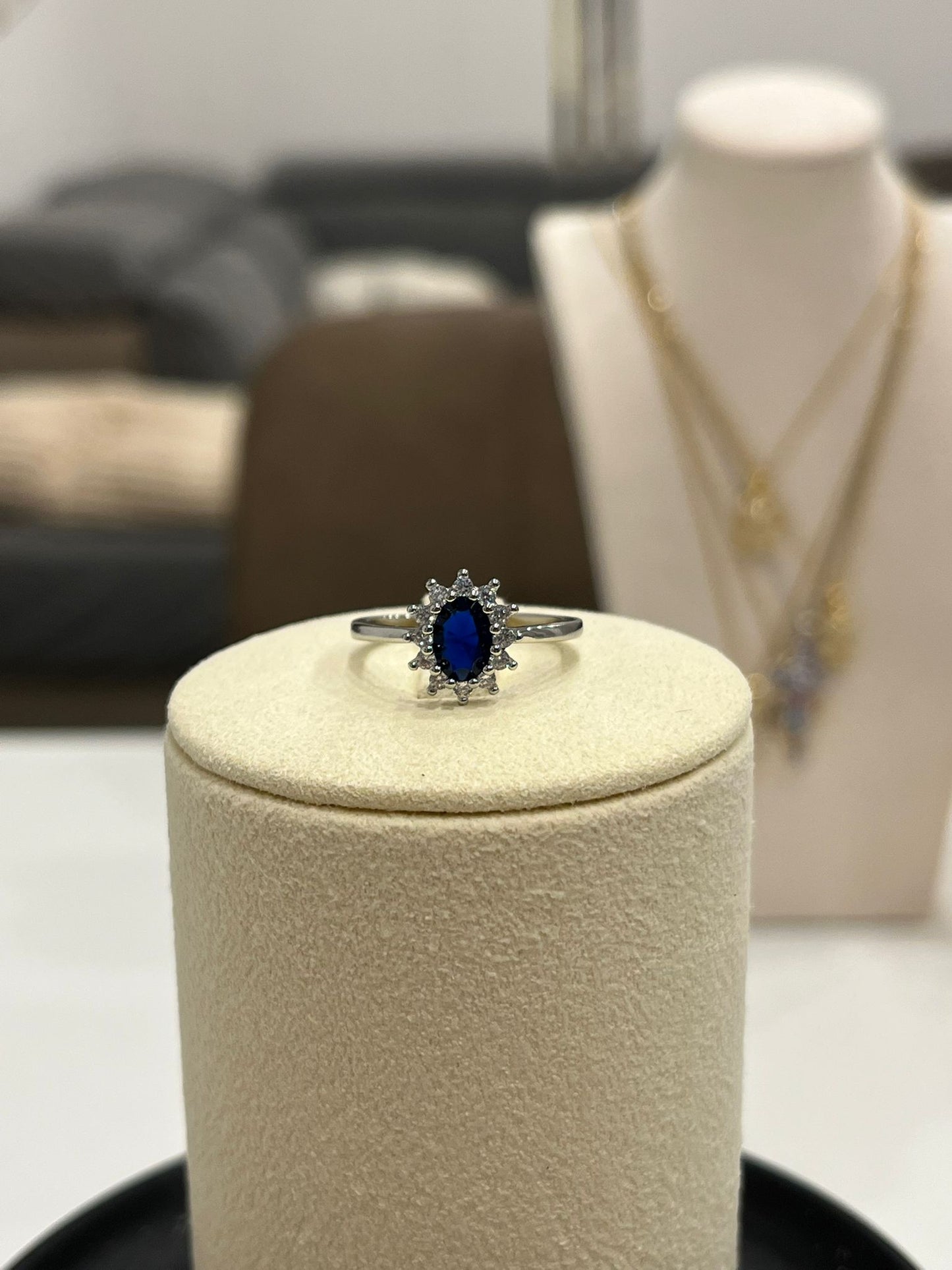 Anello Kate blu