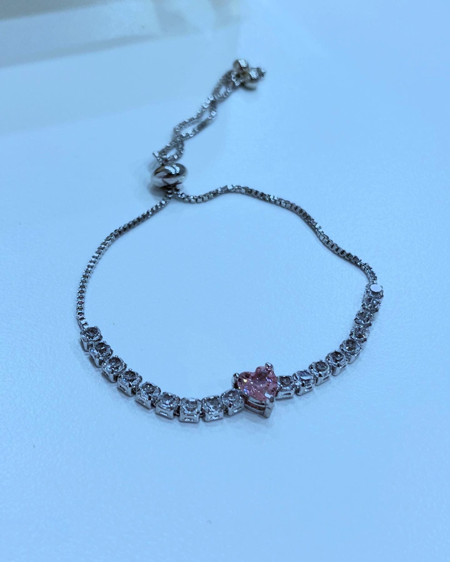 Bracciale Melissa cuore rosa