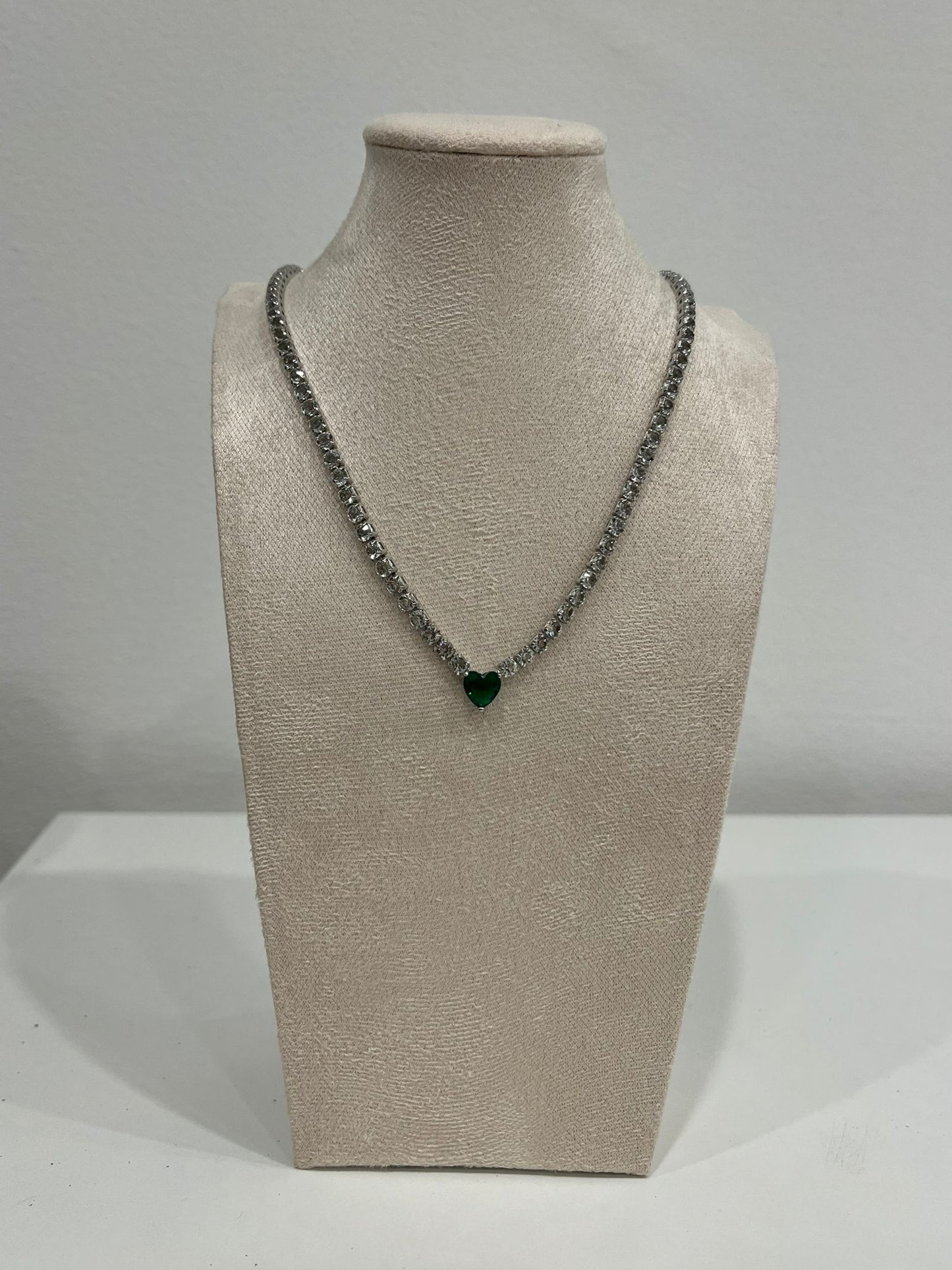 Collana Melissa cuore verde