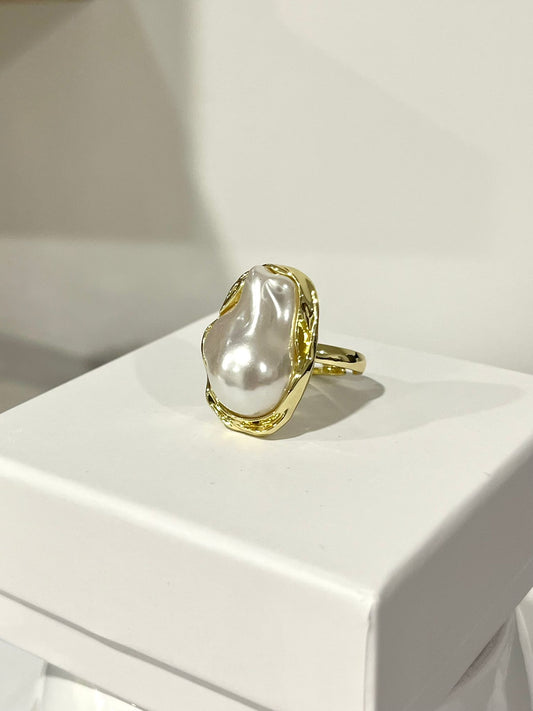 Anello Giorgia perla barocca