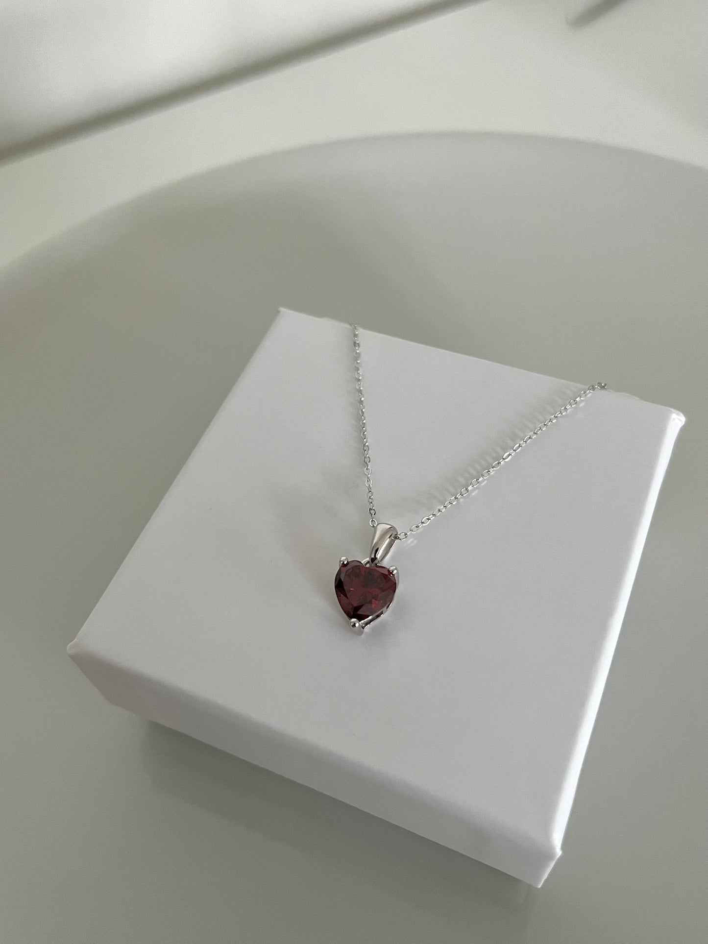 Collana Franca cuore rosso