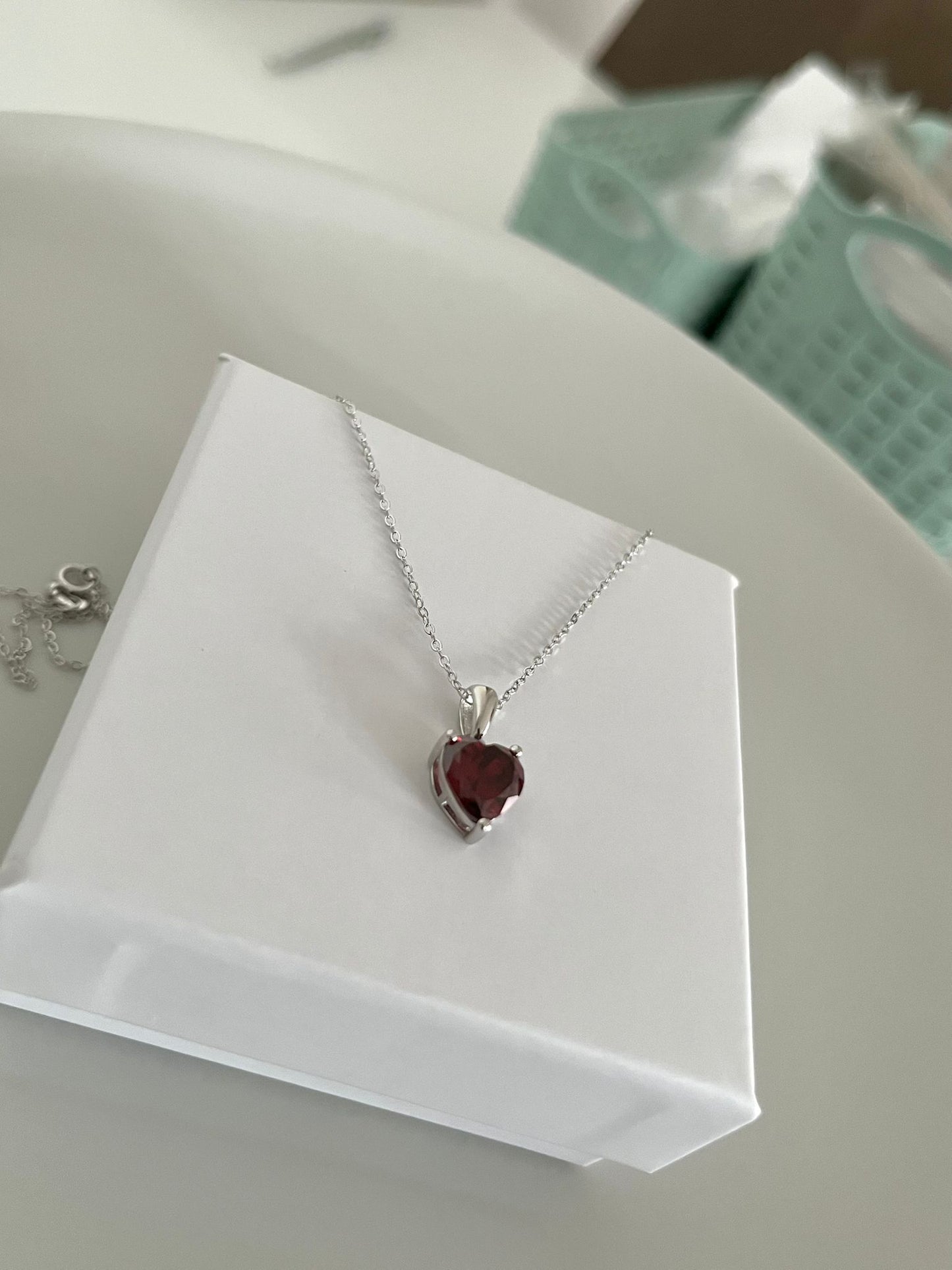 Collana Franca cuore rosso